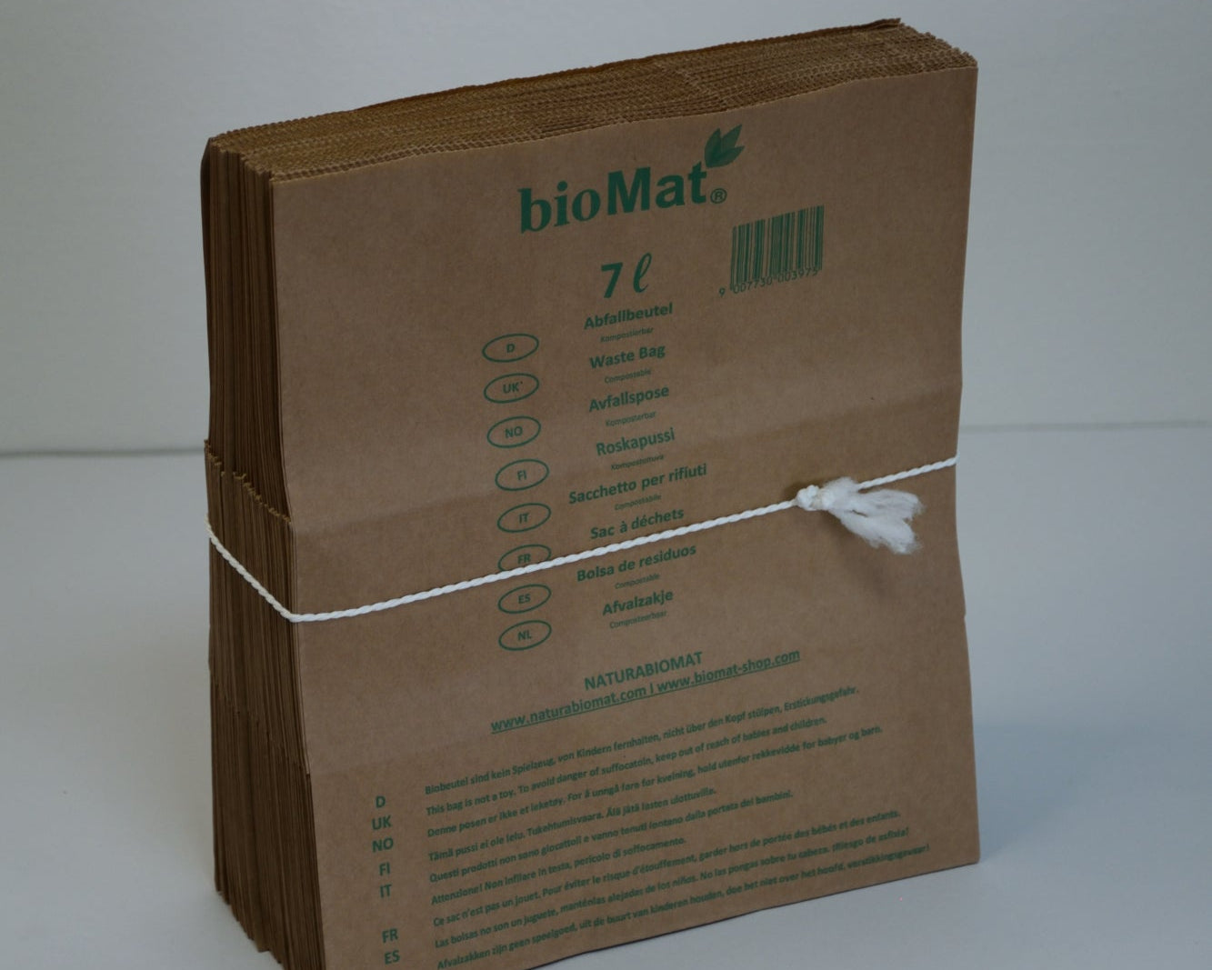 7L - Papirnate vrečke odporne na vlago za biološke odpadke (1 paket)
