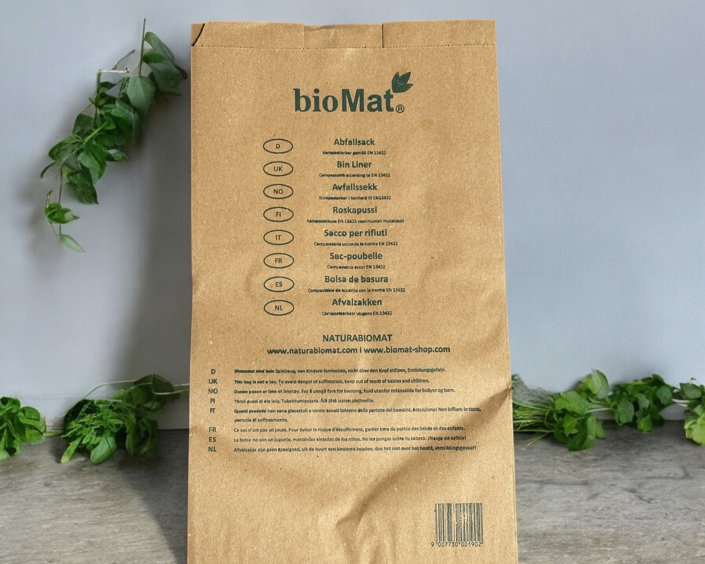 10L - Papirnate vrečke odporne na vlago za biološke odpadke (1 paket)