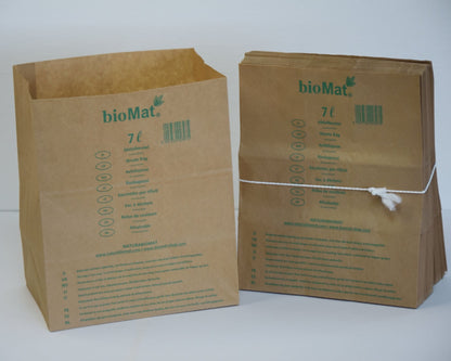 7L - Papirnate vrečke odporne na vlago za biološke odpadke (1 paket)